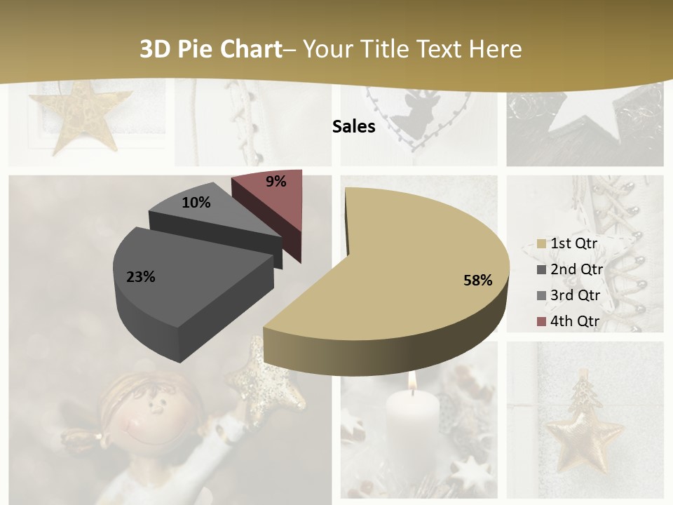 Alt Schm Weihnachtsschmuck PowerPoint Template