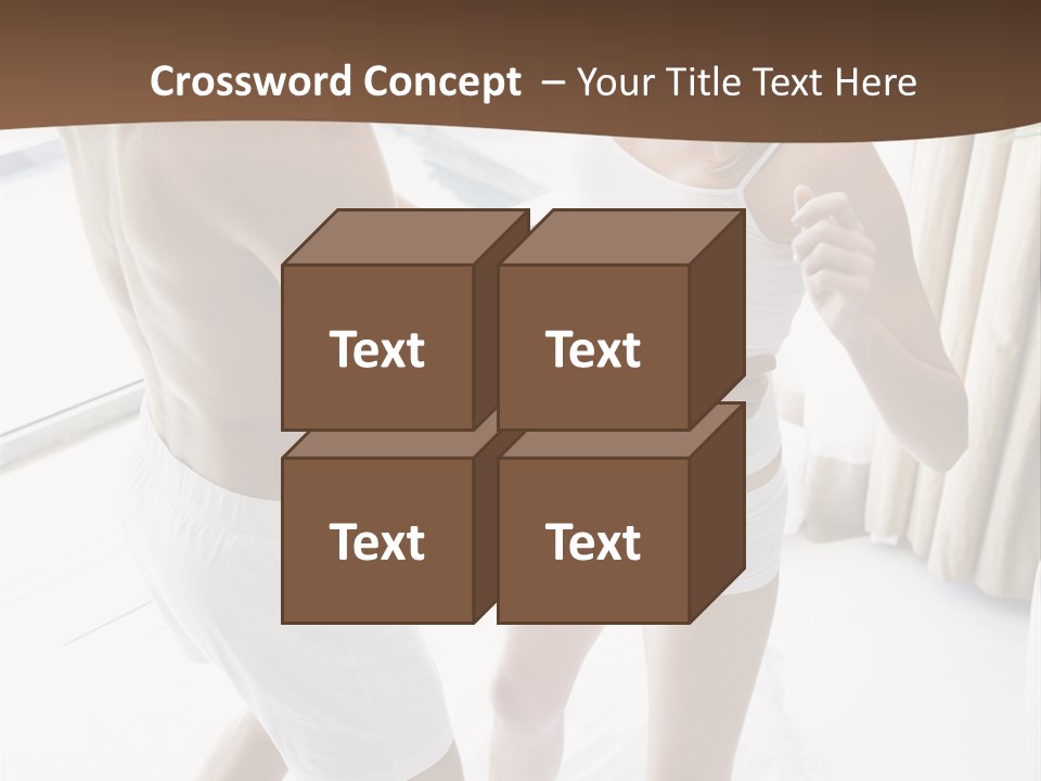 Color Image  Mid Man PowerPoint Template