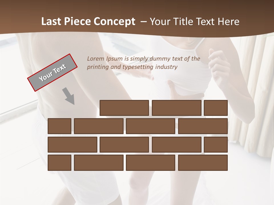 Color Image  Mid Man PowerPoint Template