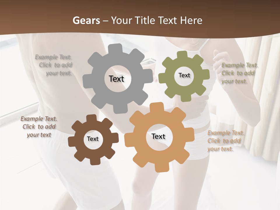 Color Image  Mid Man PowerPoint Template