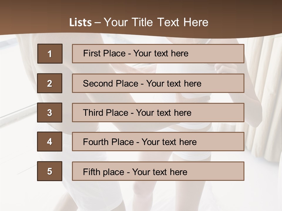Color Image  Mid Man PowerPoint Template