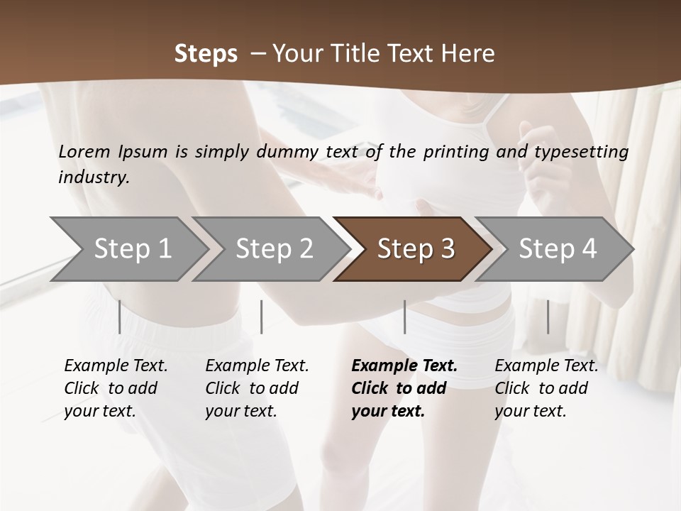Color Image  Mid Man PowerPoint Template