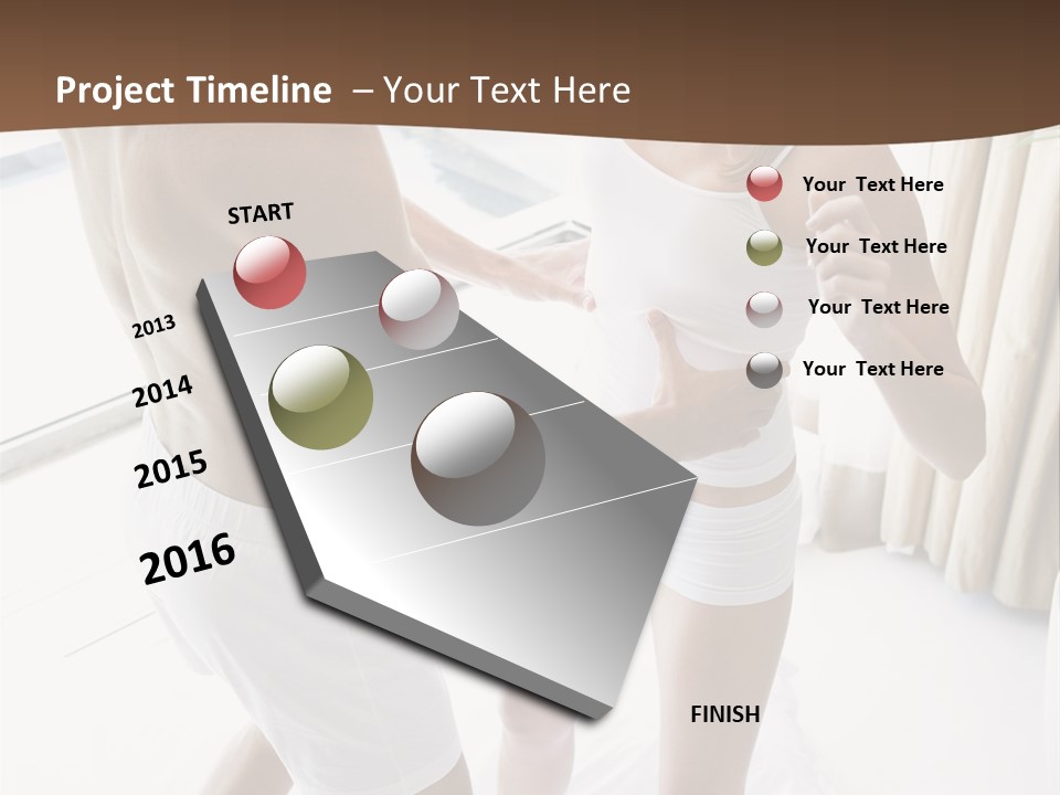 Color Image  Mid Man PowerPoint Template