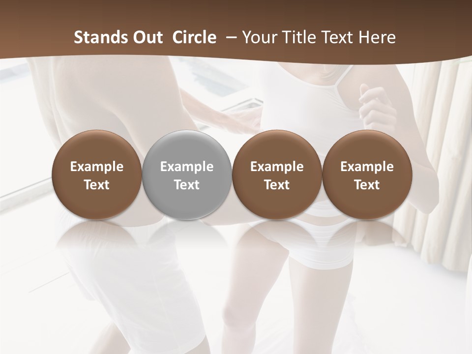 Color Image  Mid Man PowerPoint Template