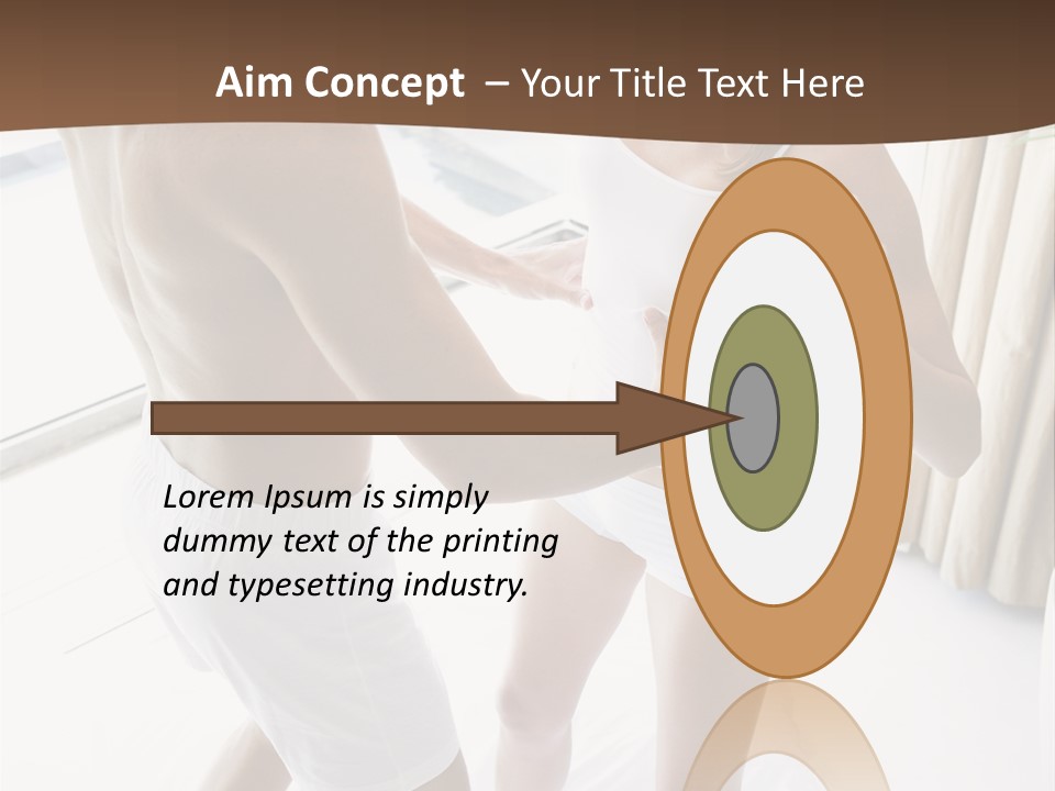 Color Image  Mid Man PowerPoint Template