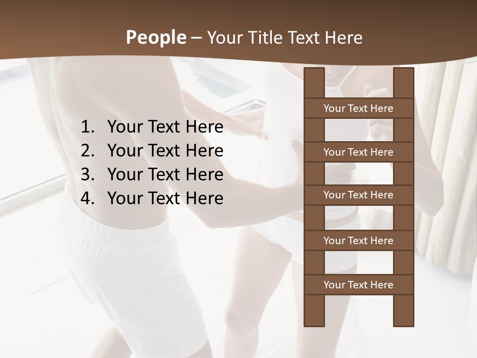 Color Image  Mid Man PowerPoint Template