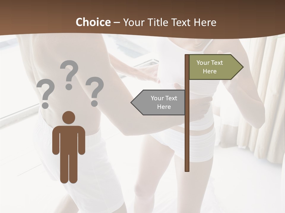 Color Image  Mid Man PowerPoint Template