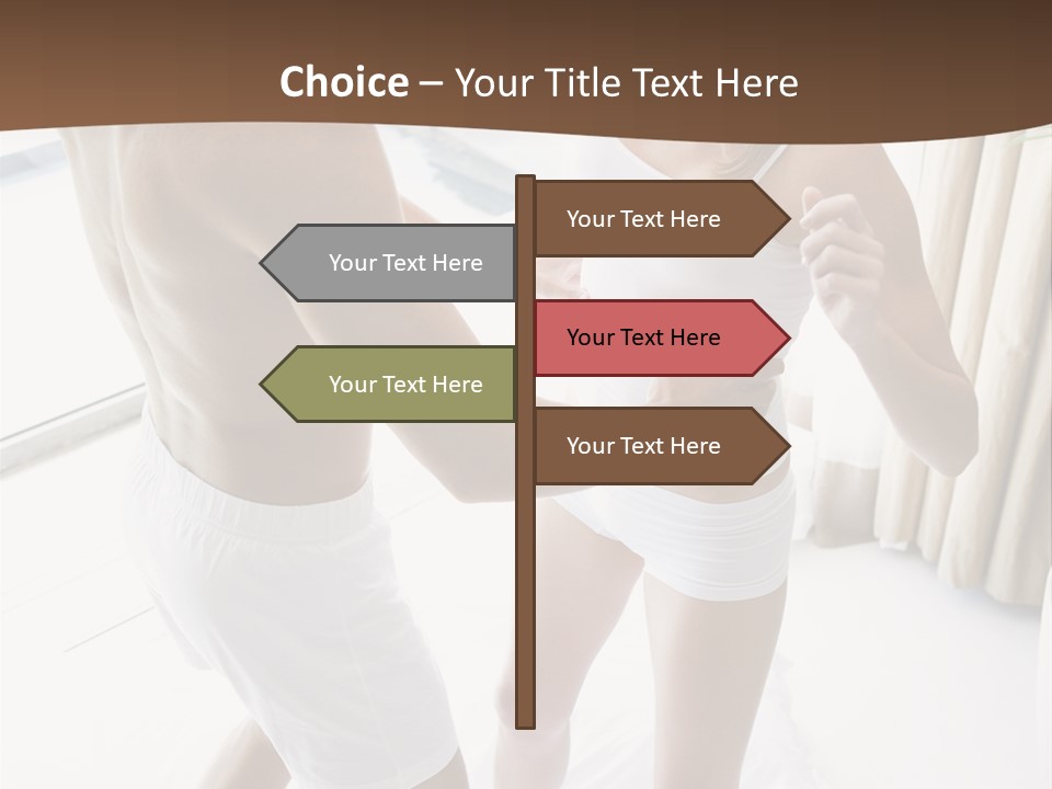 Color Image  Mid Man PowerPoint Template