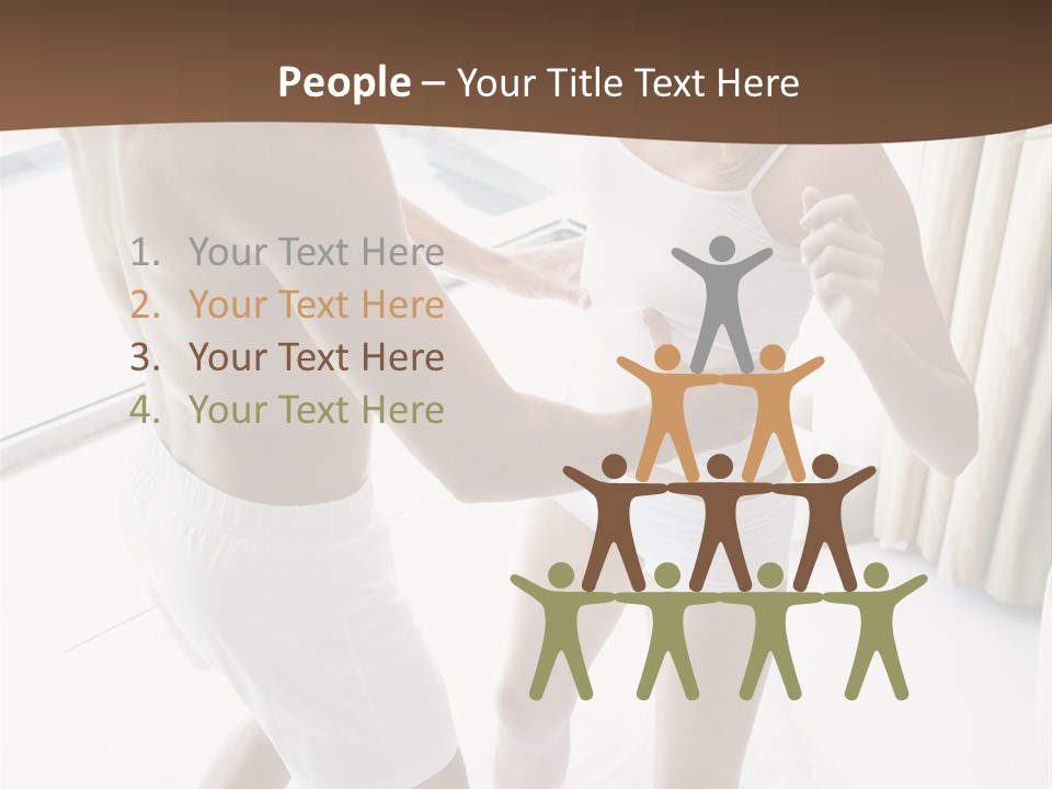 Color Image  Mid Man PowerPoint Template