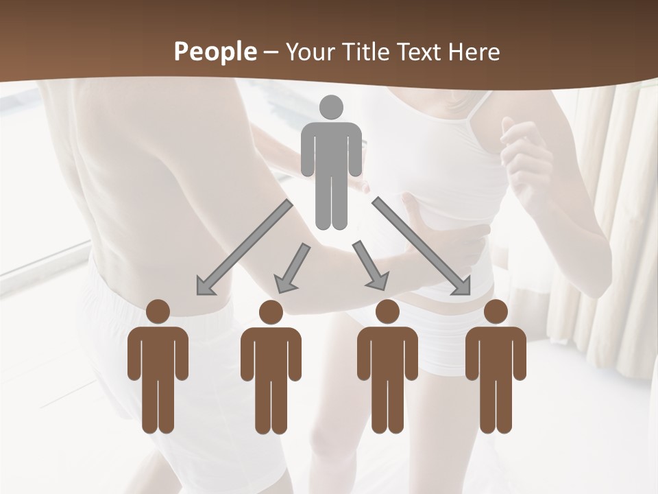 Color Image  Mid Man PowerPoint Template