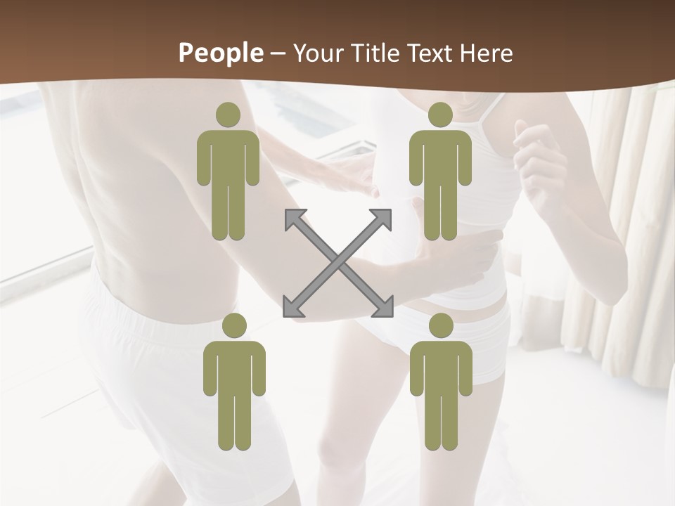 Color Image  Mid Man PowerPoint Template