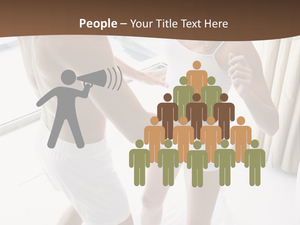 Color Image  Mid Man PowerPoint Template