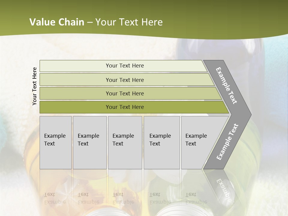 Pflegeprodukte Bath Oil Blumen PowerPoint Template