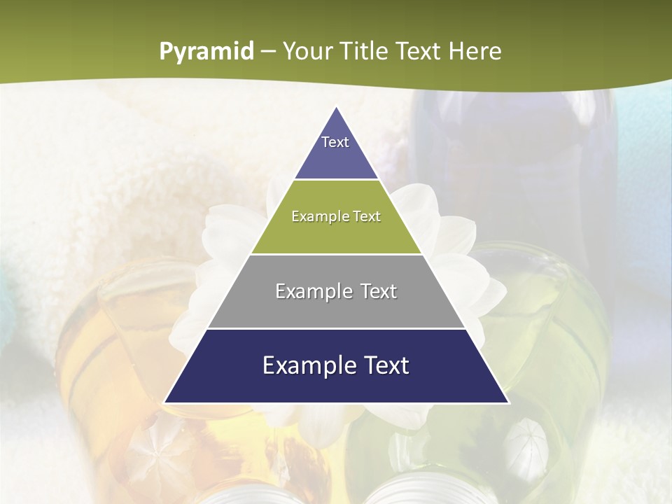 Pflegeprodukte Bath Oil Blumen PowerPoint Template