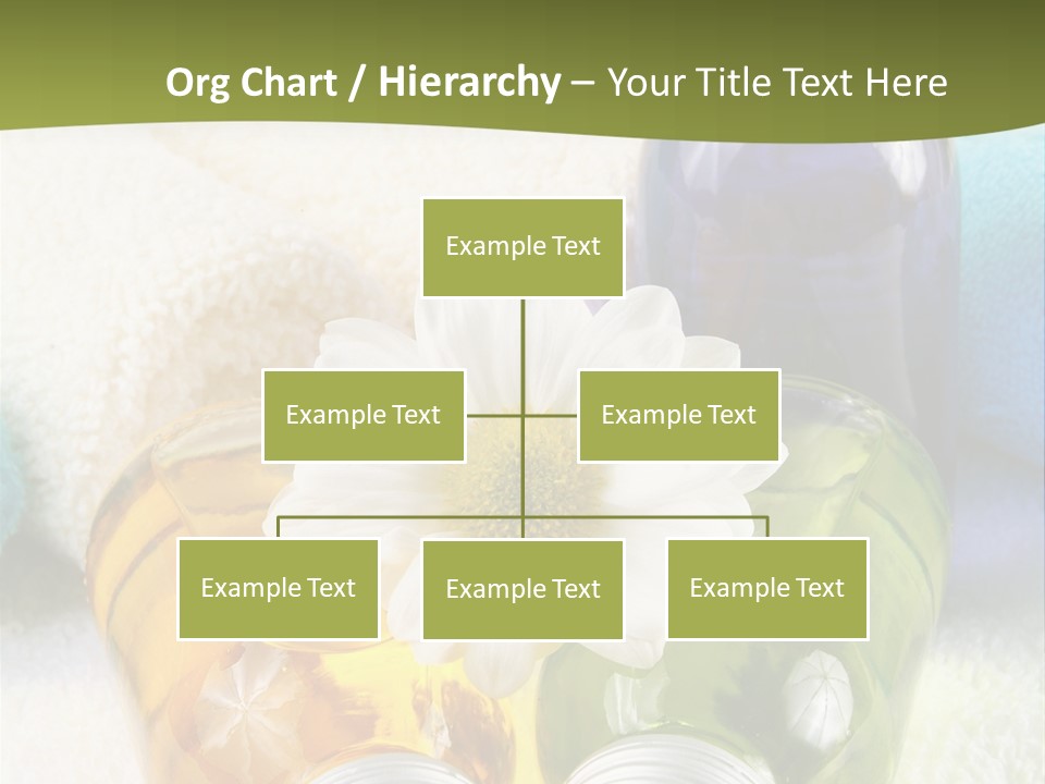 Pflegeprodukte Bath Oil Blumen PowerPoint Template