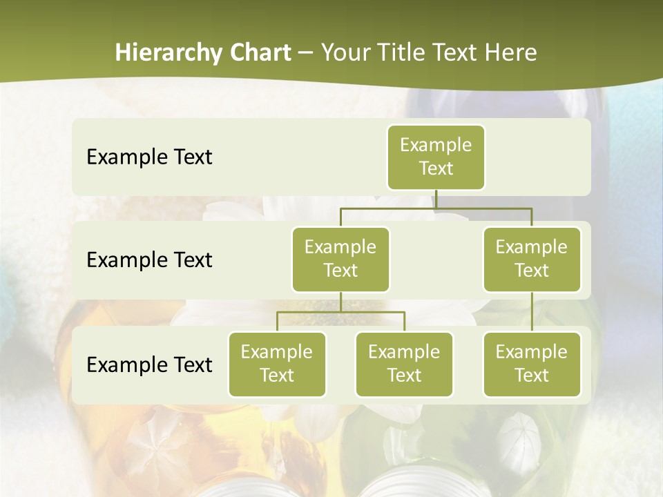 Pflegeprodukte Bath Oil Blumen PowerPoint Template