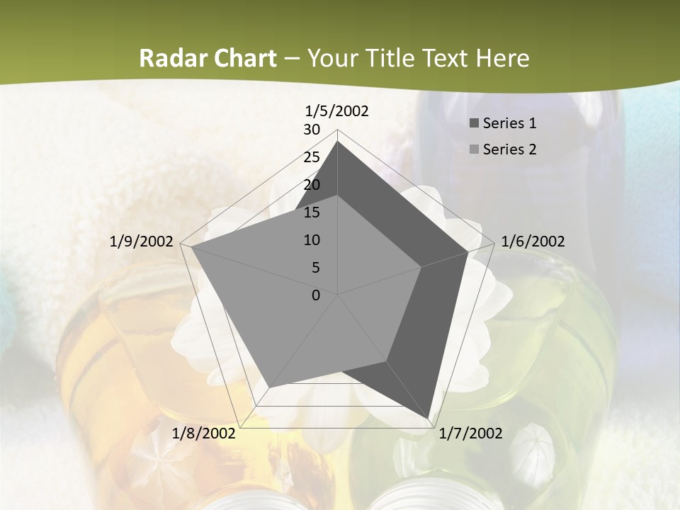 Pflegeprodukte Bath Oil Blumen PowerPoint Template