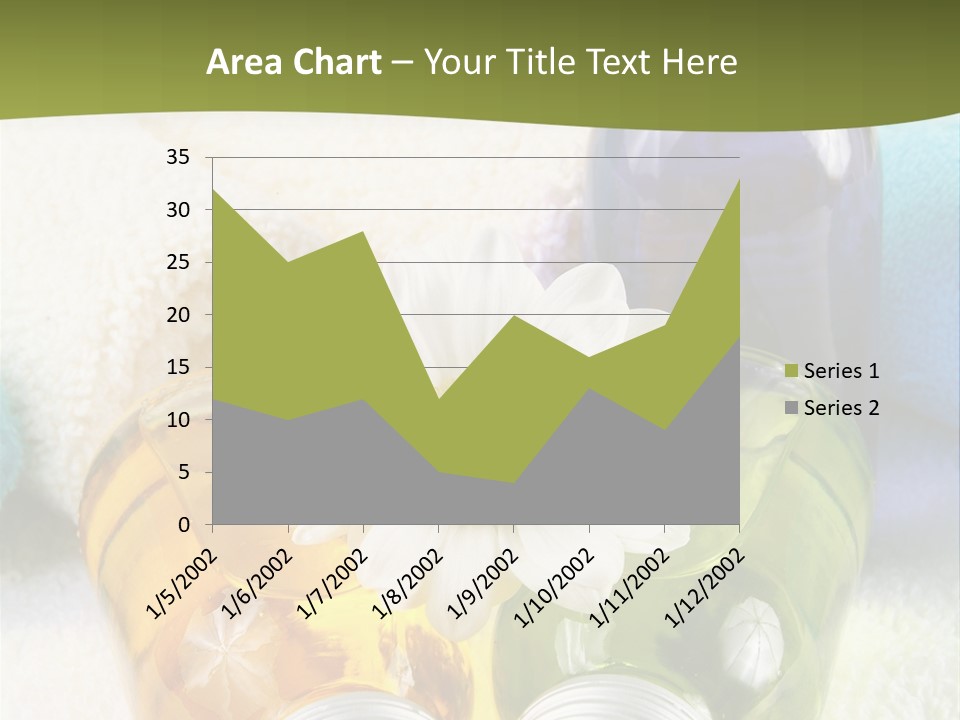 Pflegeprodukte Bath Oil Blumen PowerPoint Template