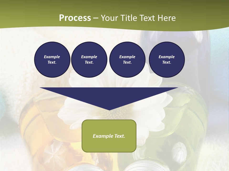Pflegeprodukte Bath Oil Blumen PowerPoint Template