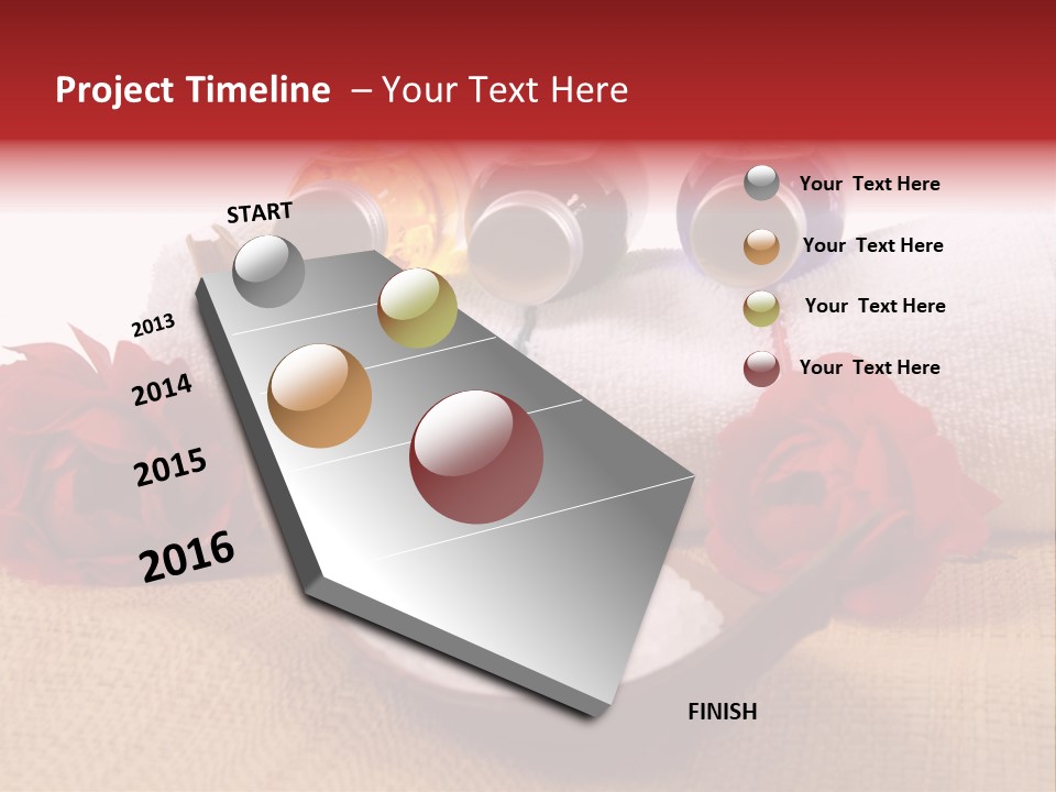 Badetuch Therapie Lavendel PowerPoint Template