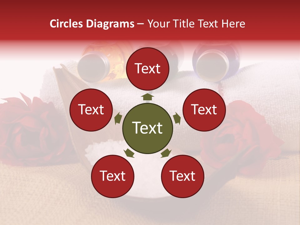 Badetuch Therapie Lavendel PowerPoint Template