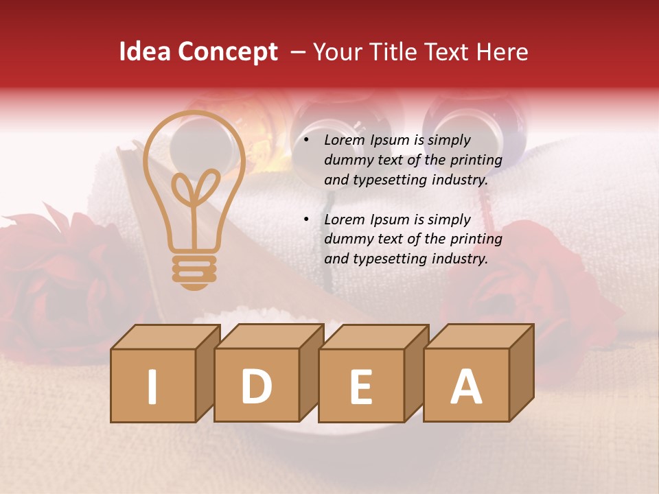 Badetuch Therapie Lavendel PowerPoint Template