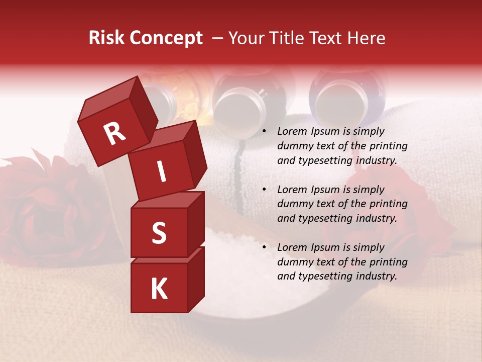 Badetuch Therapie Lavendel PowerPoint Template