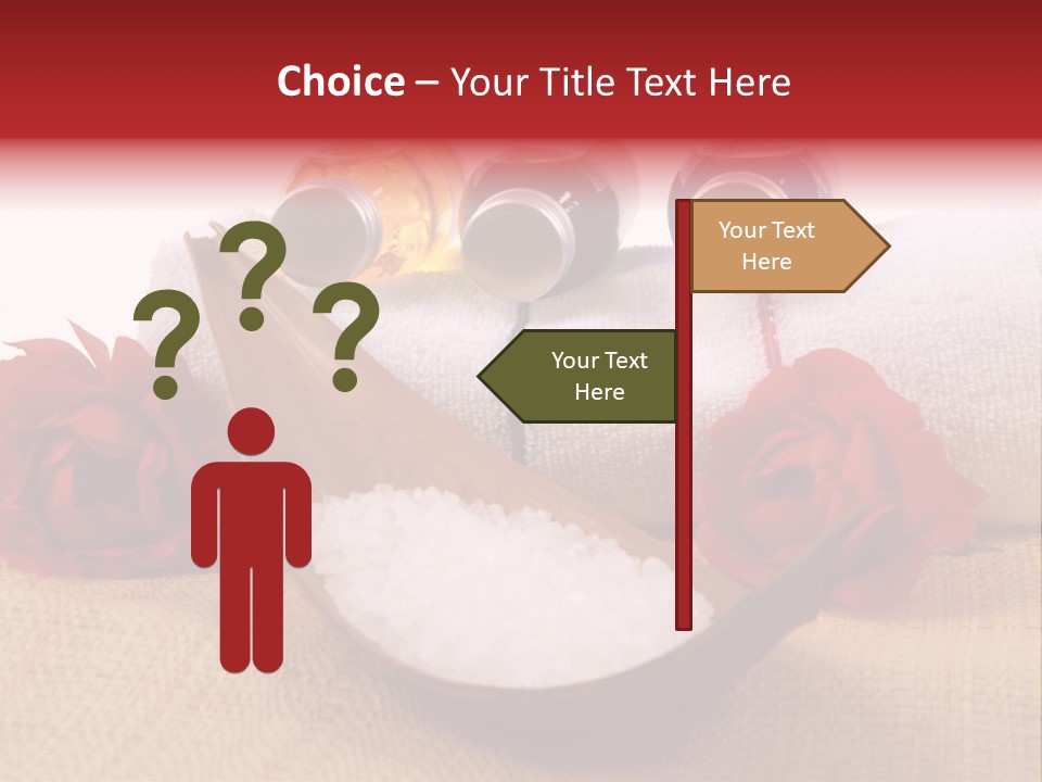 Badetuch Therapie Lavendel PowerPoint Template