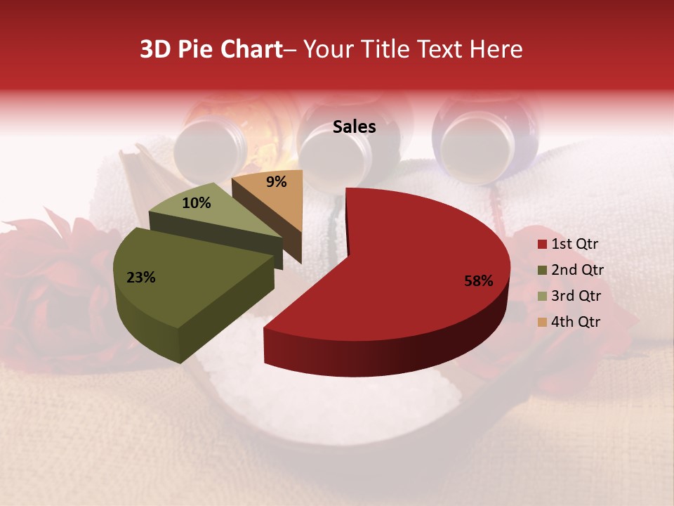 Badetuch Therapie Lavendel PowerPoint Template
