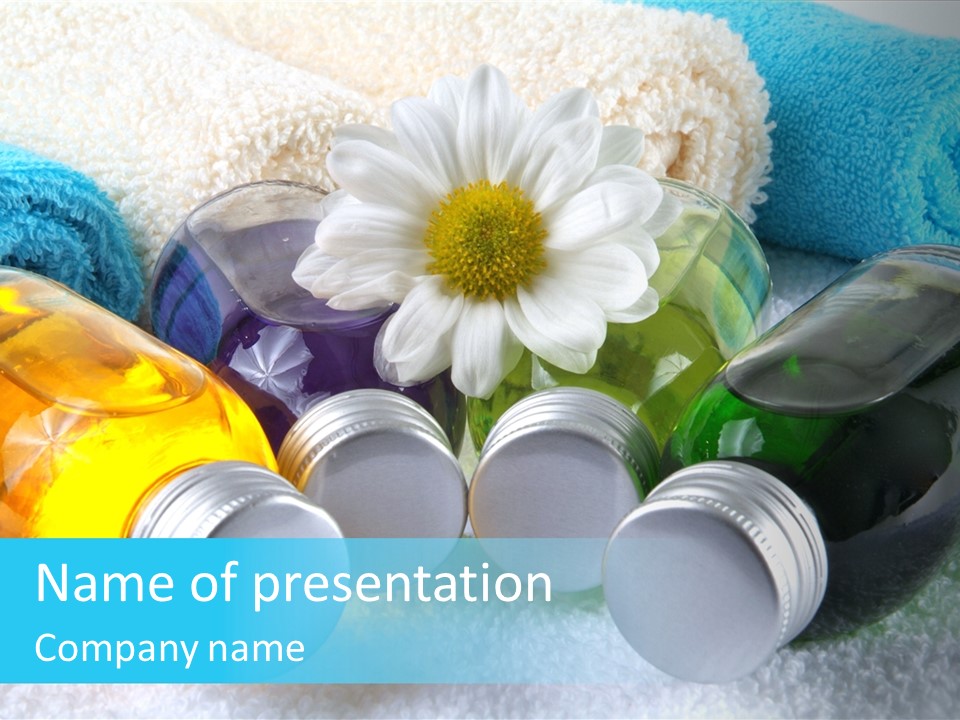 Bath Bad Blume PowerPoint Template