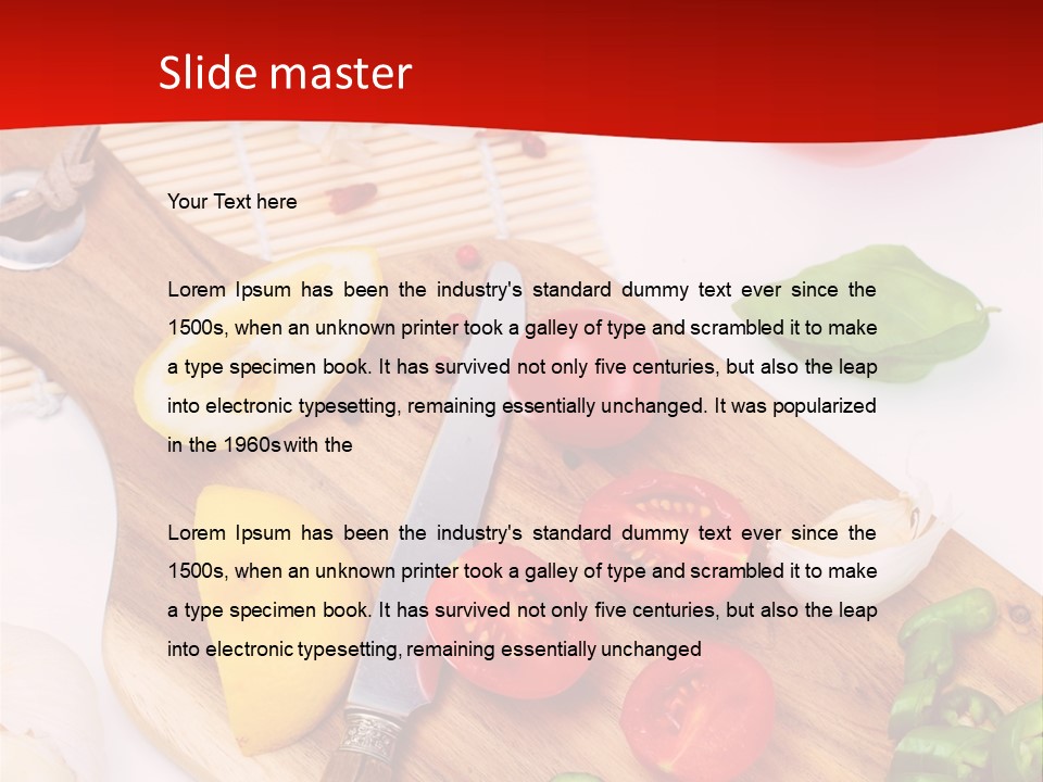 Knife Wooden Domestic PowerPoint Template