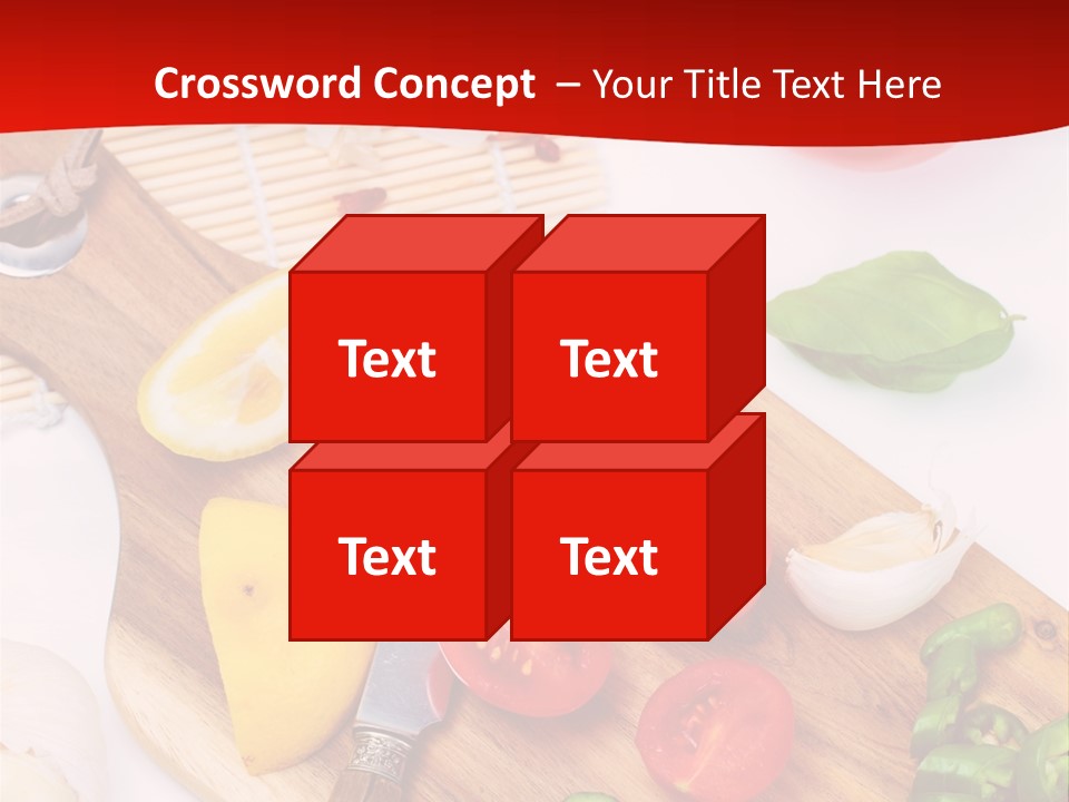 Knife Wooden Domestic PowerPoint Template