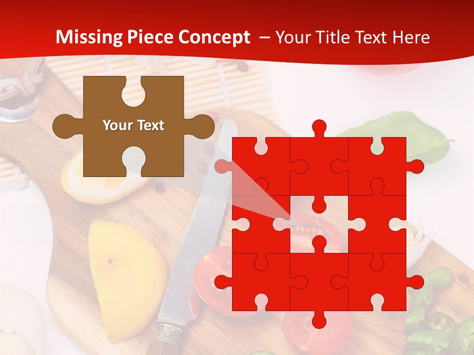 Knife Wooden Domestic PowerPoint Template