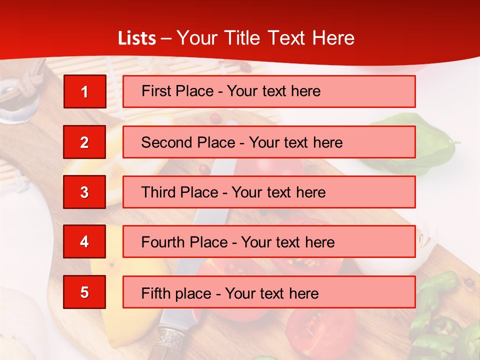Knife Wooden Domestic PowerPoint Template
