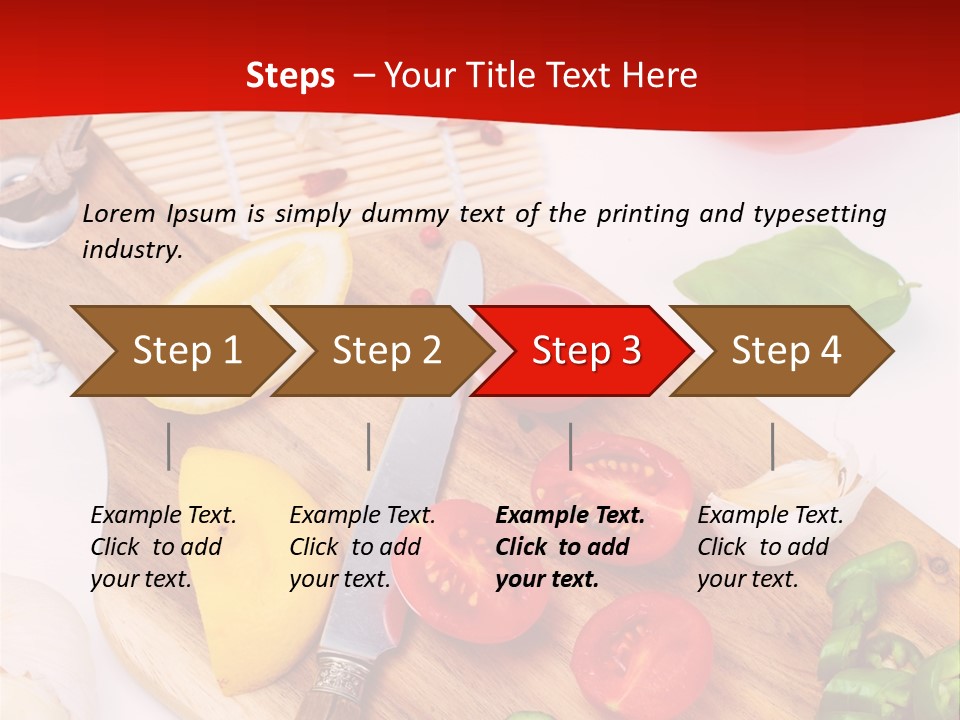 Knife Wooden Domestic PowerPoint Template