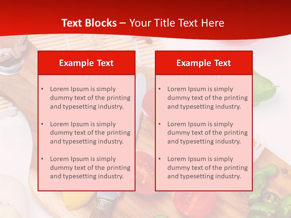 Knife Wooden Domestic PowerPoint Template