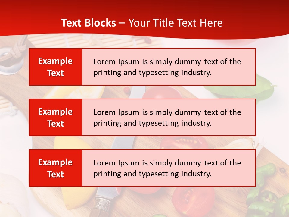 Knife Wooden Domestic PowerPoint Template