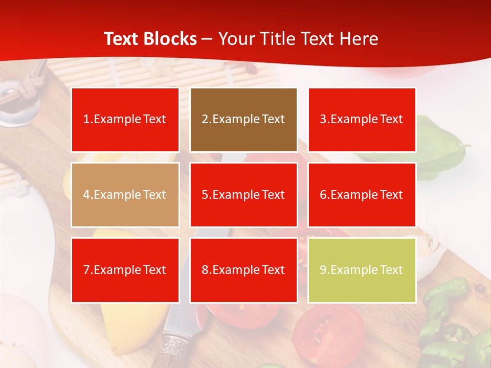 Knife Wooden Domestic PowerPoint Template