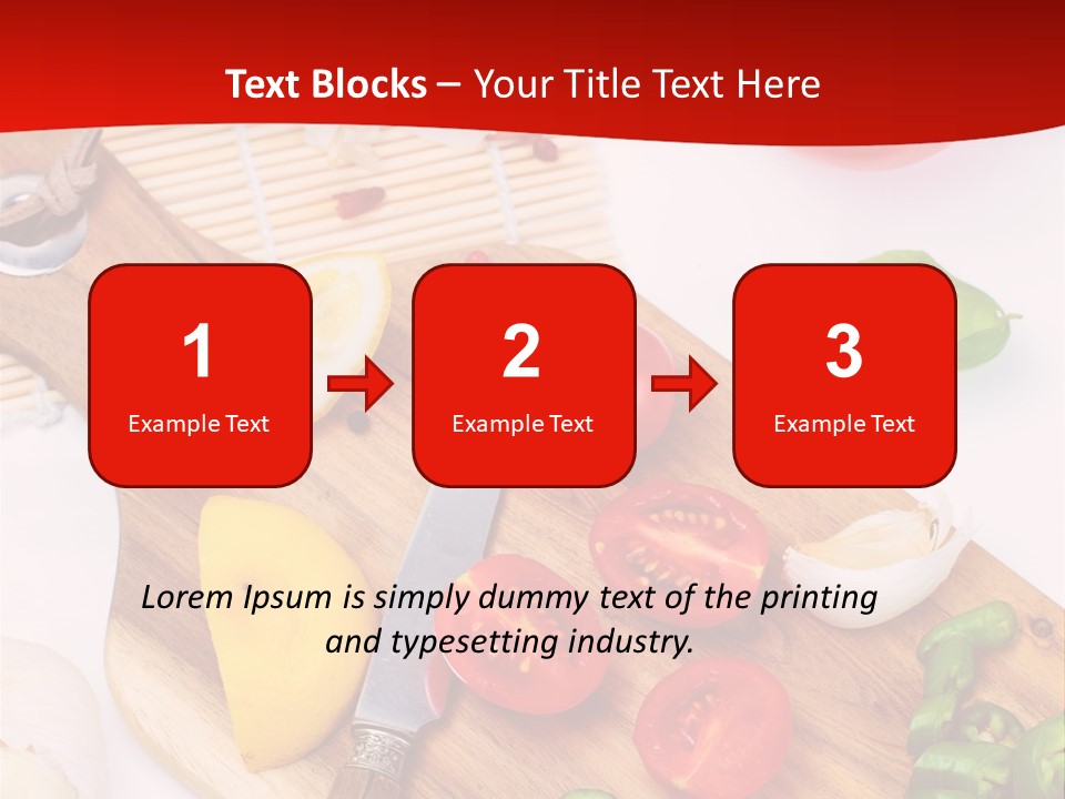Knife Wooden Domestic PowerPoint Template