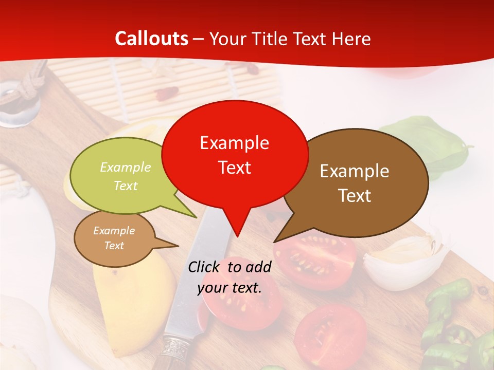 Knife Wooden Domestic PowerPoint Template