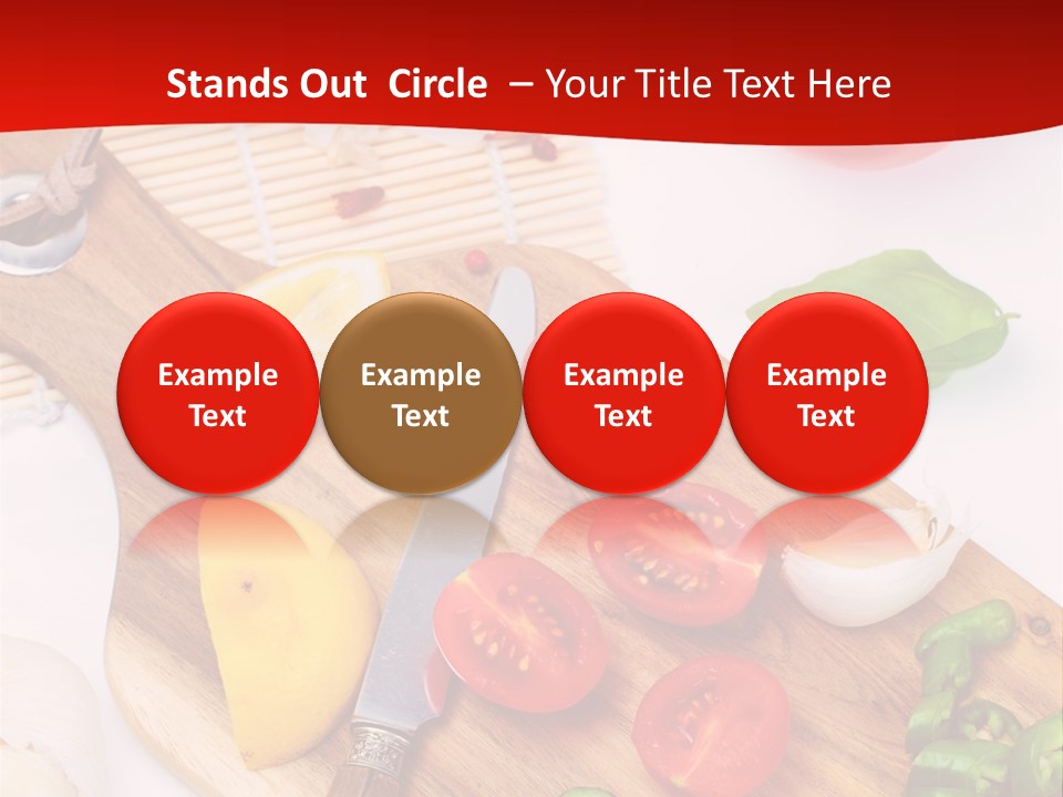 Knife Wooden Domestic PowerPoint Template