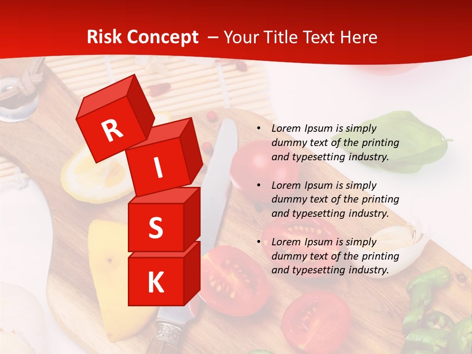 Knife Wooden Domestic PowerPoint Template