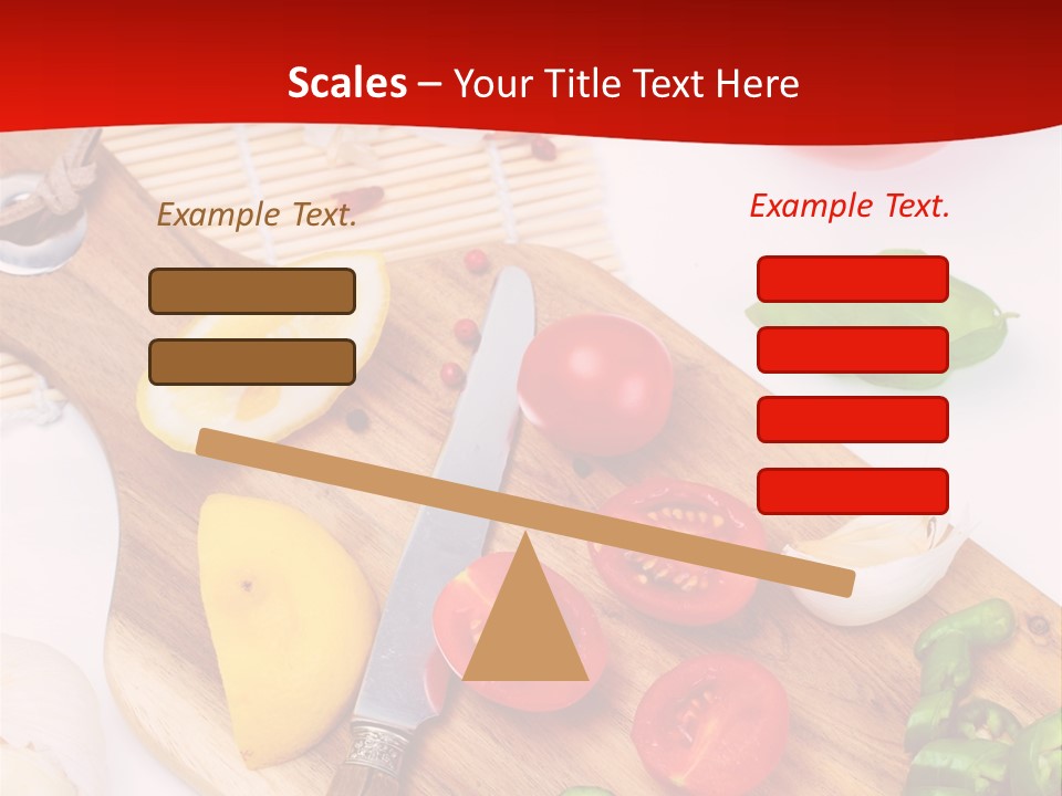 Knife Wooden Domestic PowerPoint Template