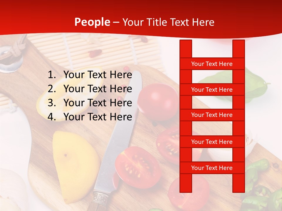 Knife Wooden Domestic PowerPoint Template