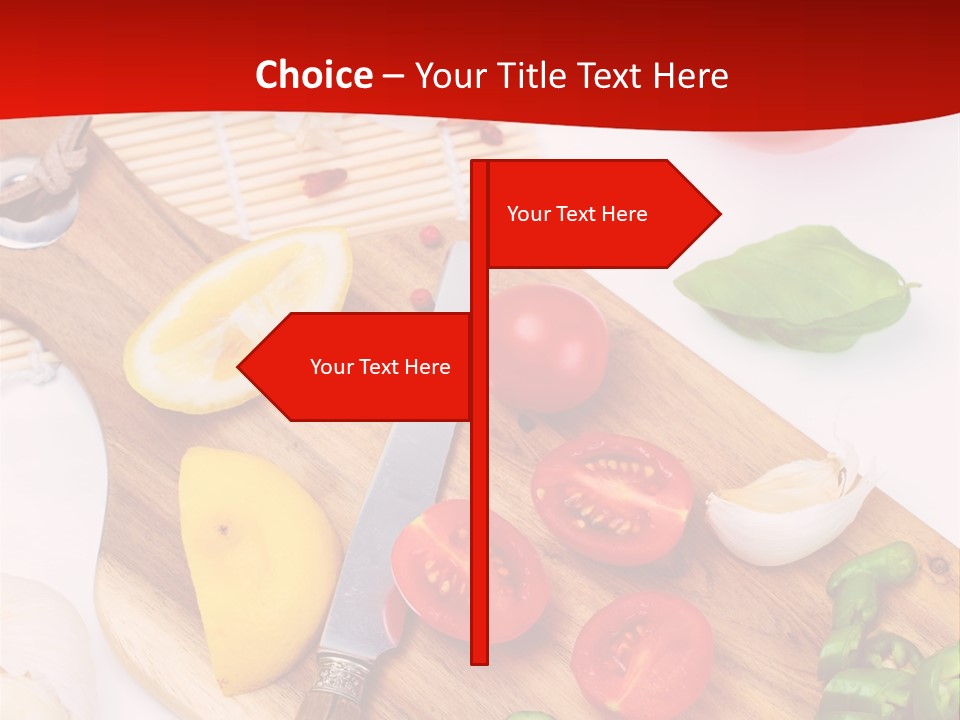 Knife Wooden Domestic PowerPoint Template