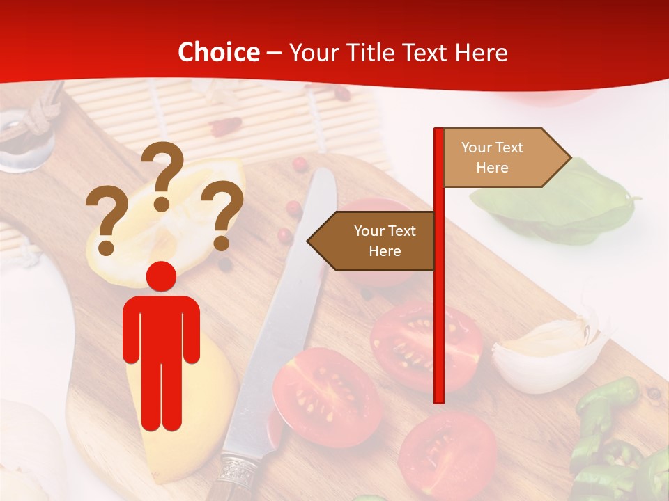 Knife Wooden Domestic PowerPoint Template