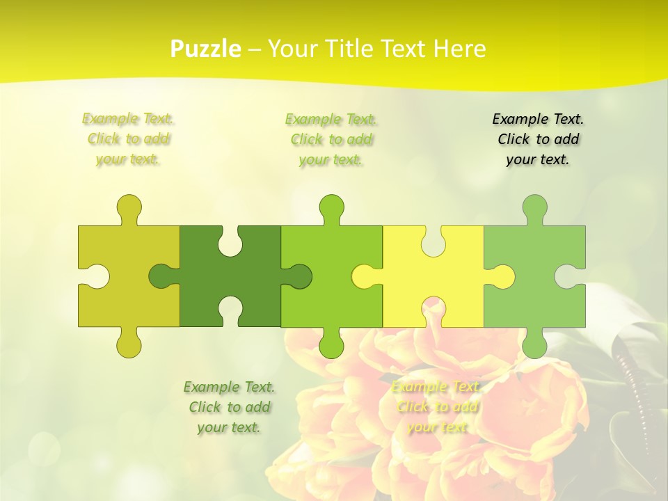 Feiertage Liebe Strau PowerPoint Template