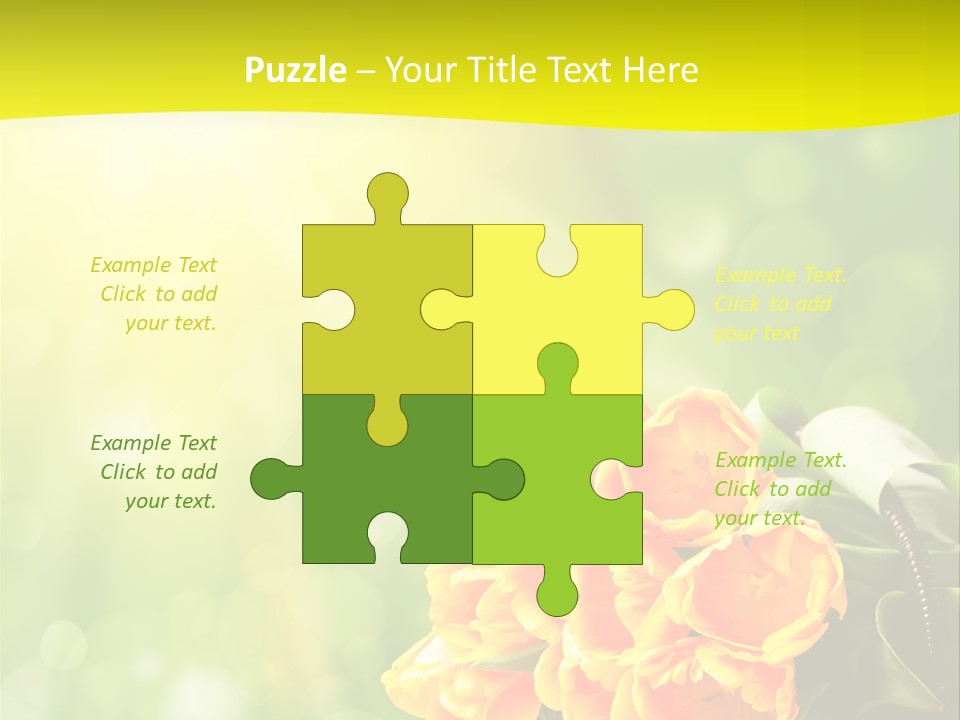 Feiertage Liebe Strau PowerPoint Template