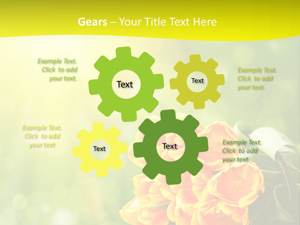 Feiertage Liebe Strau PowerPoint Template