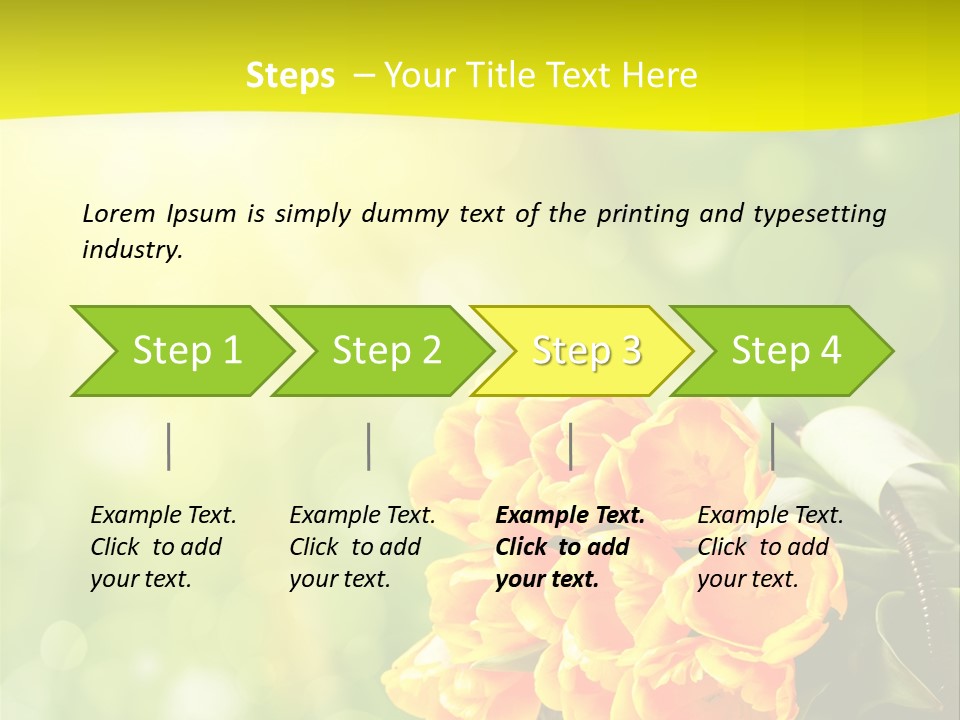 Feiertage Liebe Strau PowerPoint Template